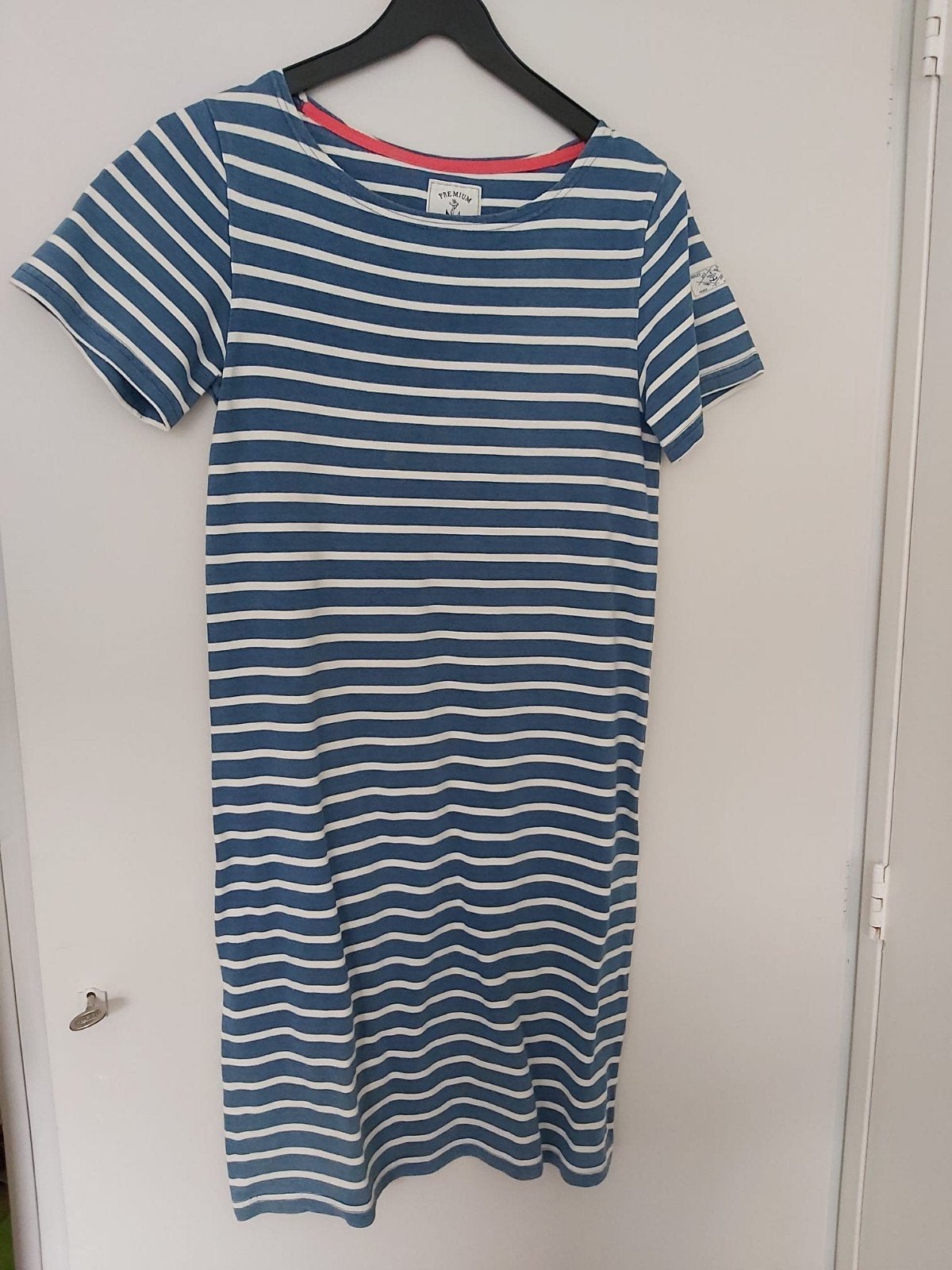 Joules gestreepte jurk maat 38/40 (M), Maat 38/40 (M), Blauw, Joules, Ophalen of Verzenden