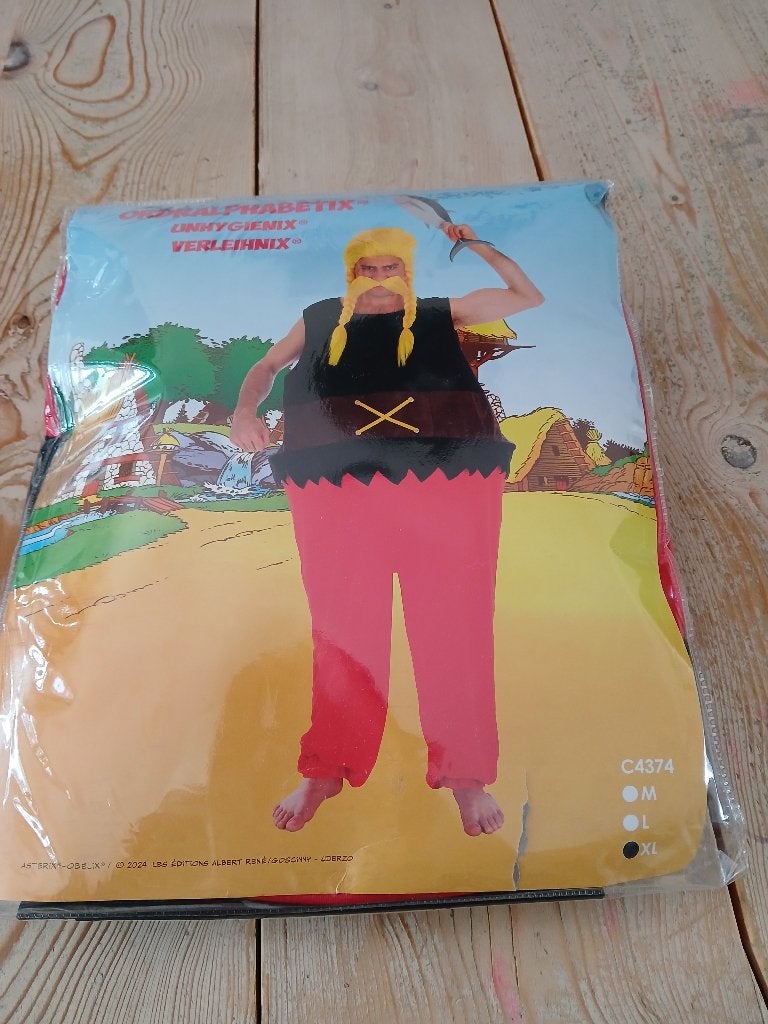 Verkleed kostuum kostunrix (visverkoper Asterix en Obelix), Ophalen, Zo goed als nieuw, Overige typen