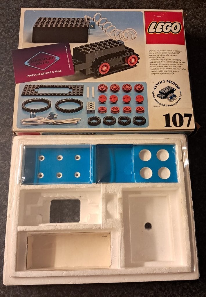 Lege doos vintage Lego set 107, Gebruikt, Overige thema's, Lego, Overige typen