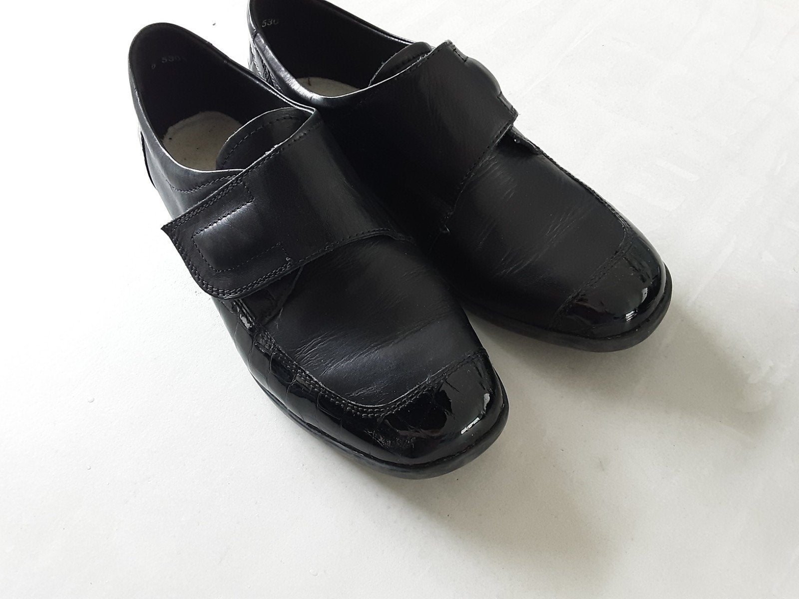Zwarte schoenen met klittenband, Waldlaufer, Ophalen of Verzenden, Zo goed als nieuw, Instappers
