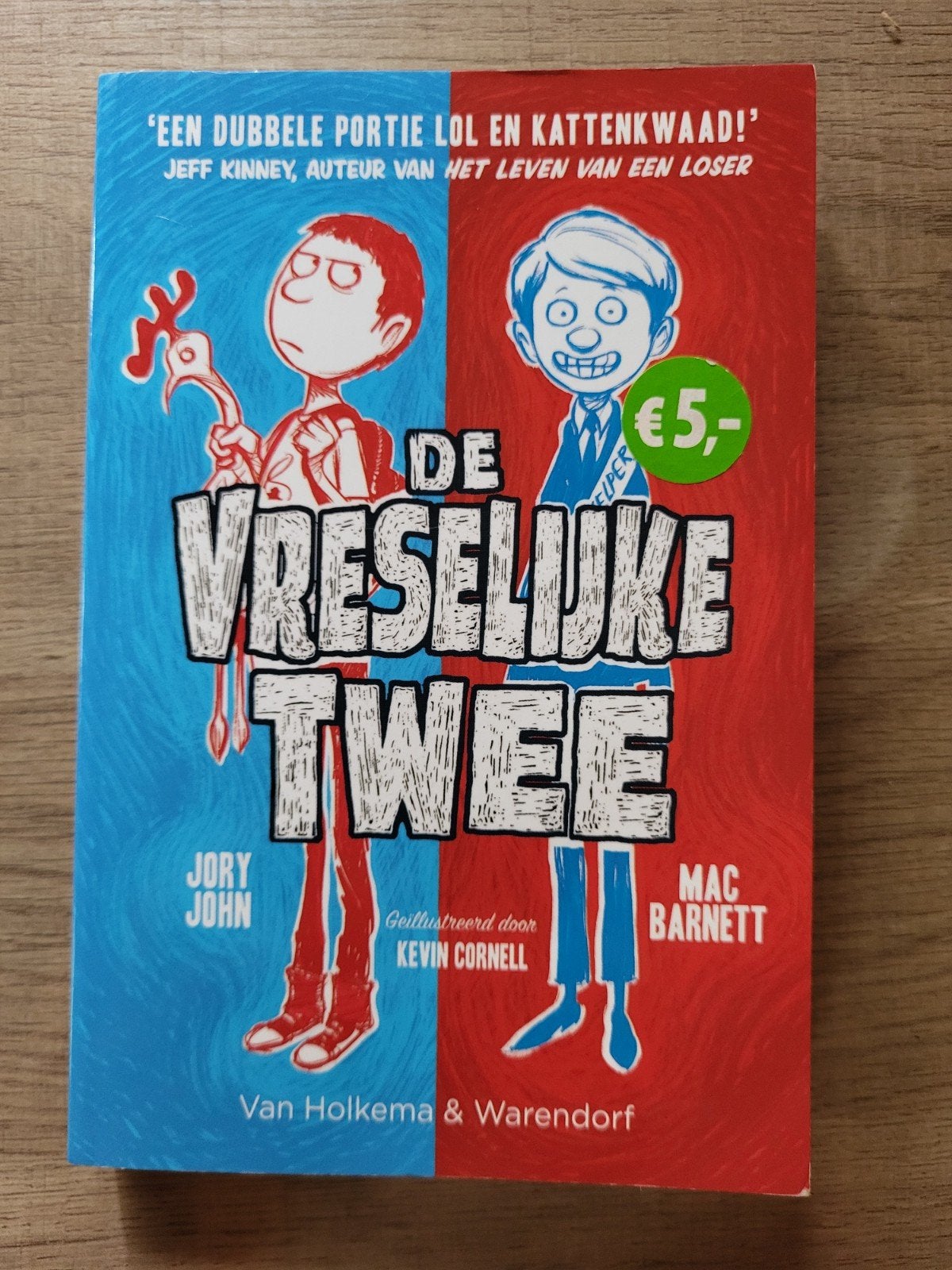 De Vreselijke Twee - Jory John & Mac Barnett (kinderboek), Gelezen, Jory John & Mac Barnett, Ophalen of Verzenden, Fictie