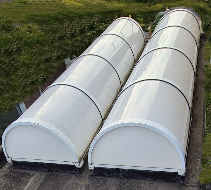 4x Gebogen Lichtstraat (Polycarbonaat) – 333 x 94 cm, Ophalen, Gebruikt, Minder dan 80 cm, 80 tot 120 cm