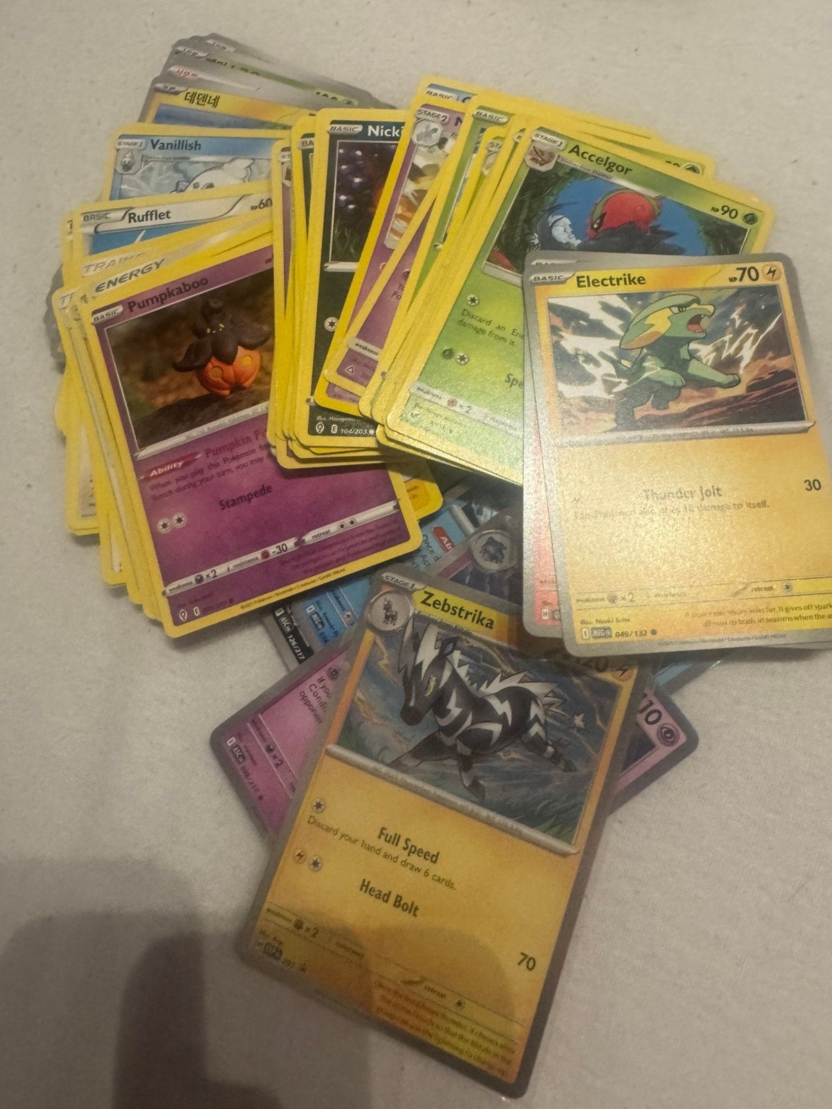 Pokemon kaarten, Ophalen of Verzenden, Zo goed als nieuw, Meerdere kaarten