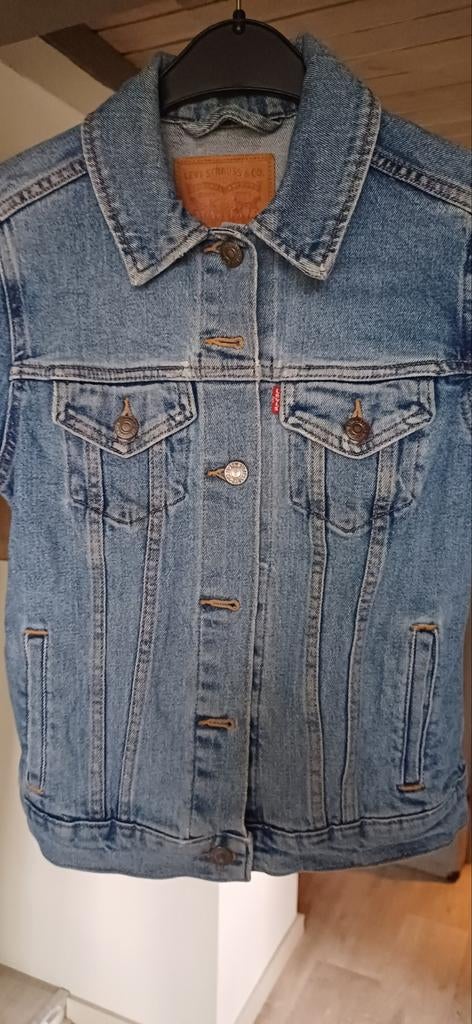Spijkerjack XS Levis, Blauw, Ophalen of Verzenden, Zo goed als nieuw, Maat 34 (XS) of kleiner