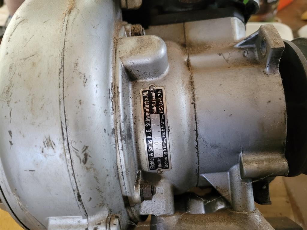 Sachs stationaire motor, Ophalen, Gebruikt, Benzinemotor