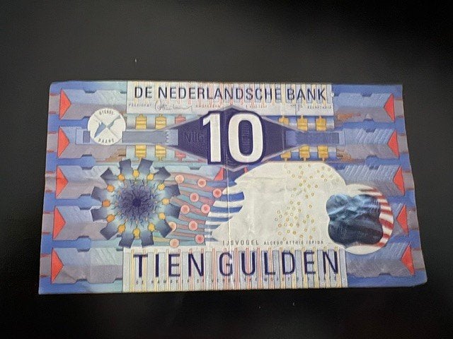10 gulden biljet ijsvogel, Postzegels en Munten, Bankbiljetten | Nederland, Ophalen of Verzenden, 10 gulden, Los biljet