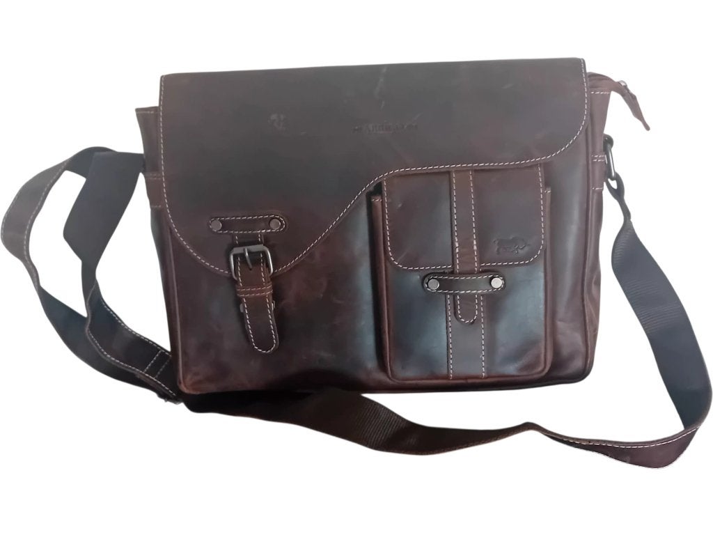 Leren laptop tas, Computers en Software, Laptoptassen, Ophalen of Verzenden, Nieuw, Tabletvak, Aktetas