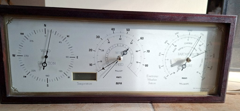 Vintage R.D. Electronics weerstation nautisch, Ophalen, Gebruikt, Weerstation