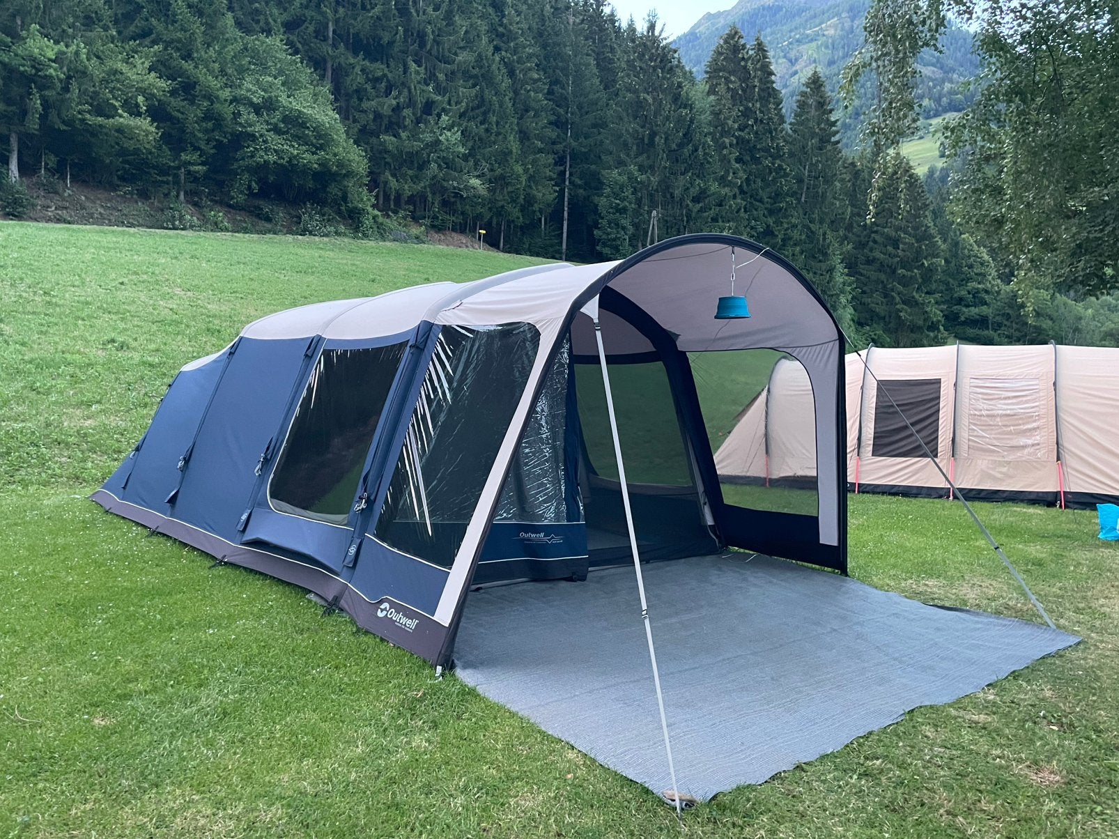 Outwell Rock Lake 5 ATC opbblaasbare tent - binnenvloerkleed, Ophalen, Zo goed als nieuw