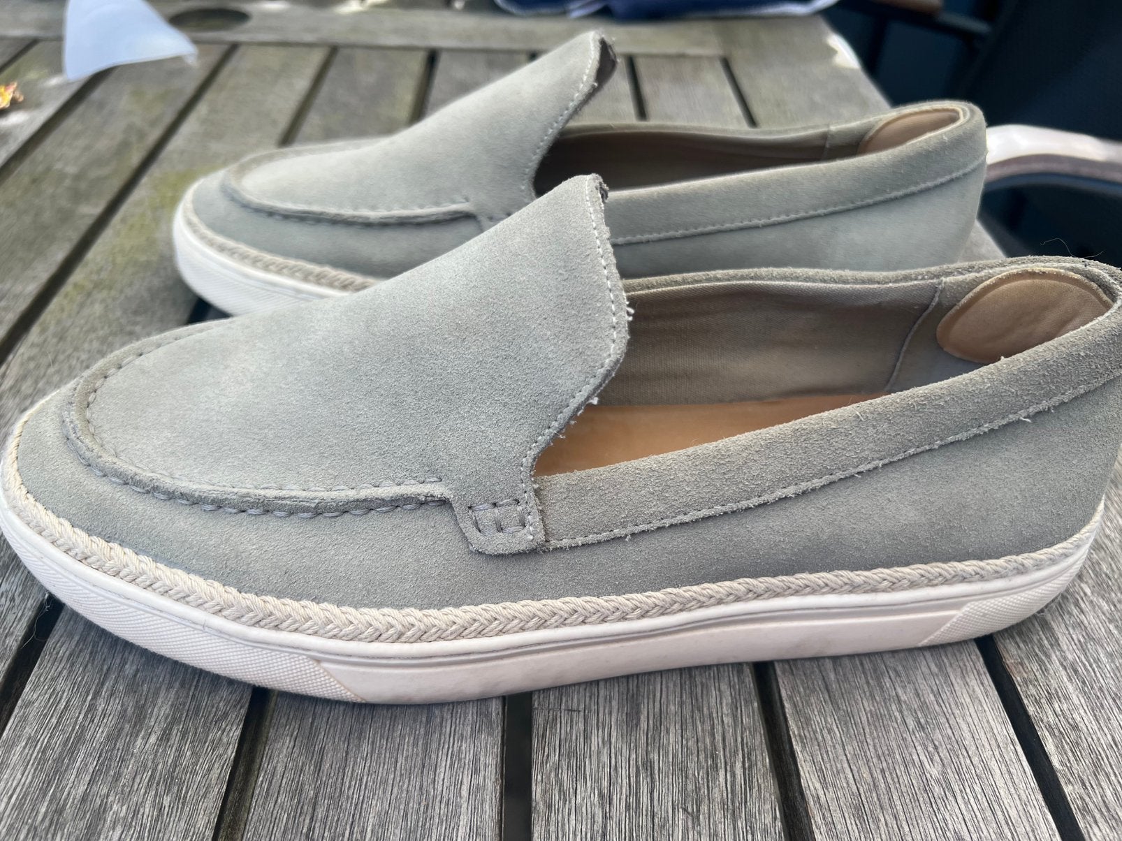 Hippe loafers maat 44 Zara Grijs/groen, Kleding | Heren, Schoenen, Zo goed als nieuw, Loafers, Overige kleuren, Ophalen of Verzenden