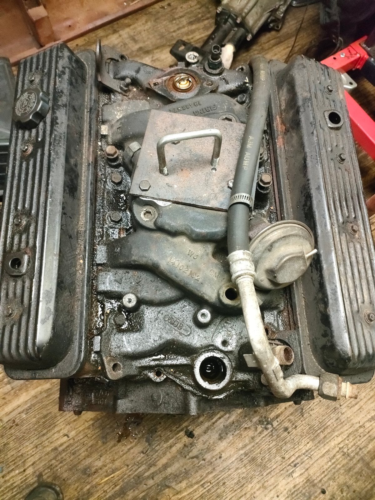 Chevrolet 350 V8 1986 TBI motor voor revisie boot motor, Auto-onderdelen, Motor en Toebehoren, Ophalen, Chevrolet