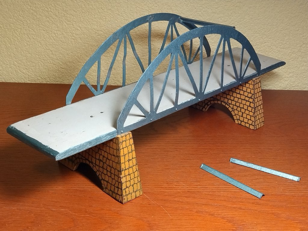 Grote brug voor modeltrein HO, Overige merken, Gebruikt, Gelijkstroom of Wisselstroom, Brug, Tunnel of Gebouw