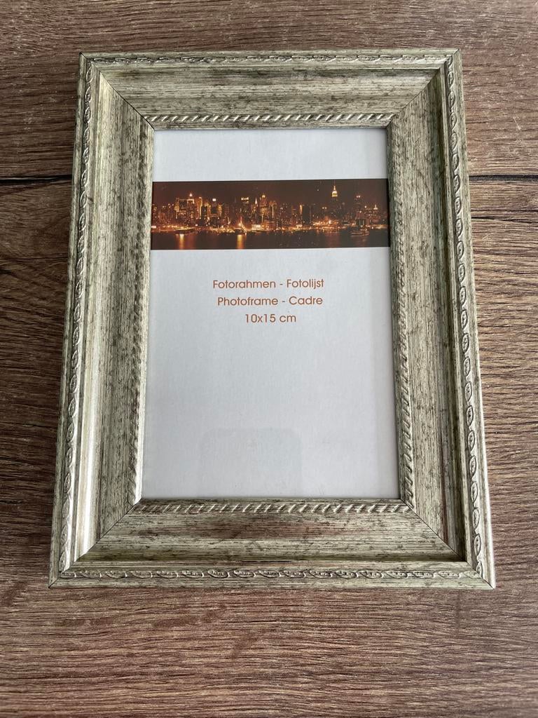 Fotolijst 10x15 cm - Grijs/Zilver, Ophalen of Verzenden, Zo goed als nieuw