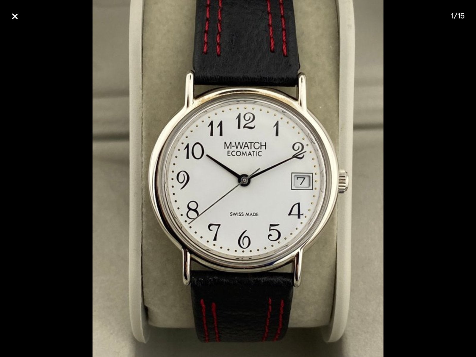 Heren / Dames horloge  Zwitsers kinetic, Ophalen of Verzenden, Zo goed als nieuw, Leer, Overige merken