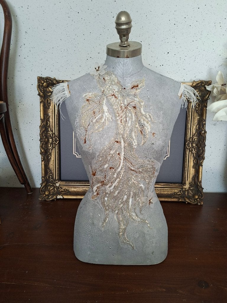 Decoratieve brocante paspop/buste, Ophalen
