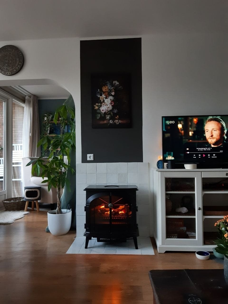 Dimplex StockBridge Kachel, Ophalen, Zo goed als nieuw, Vrijstaande haard, Elektrische haard