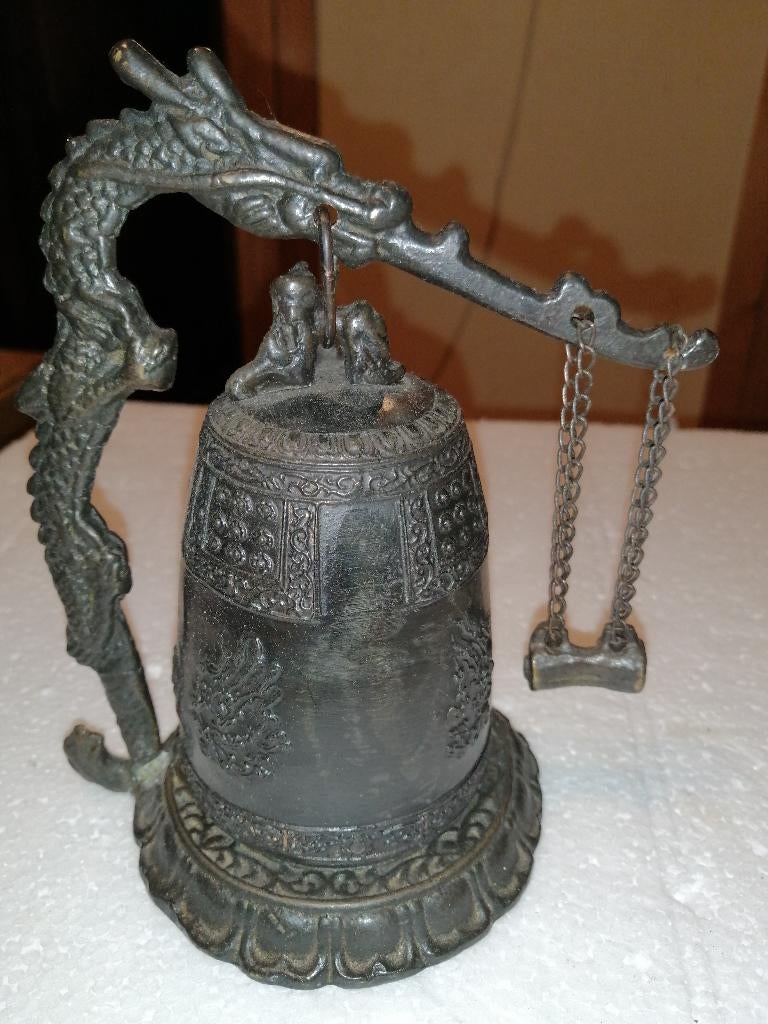 Zeldzame vondst. Vintage religieuze Chinese tempel gong bel, Antiek en Kunst, Antiek | Koper en Brons, Ophalen of Verzenden, Brons
