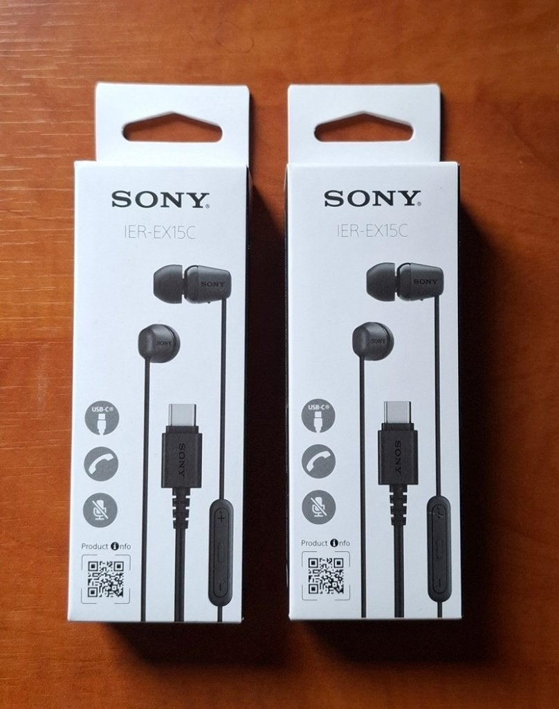 2x nieuwe Sony IER-EX15C oordopjes zwart, Telecommunicatie, Mobiele telefoons | Oordopjes, Zwart, In gehoorgang (in-ear), Nieuw