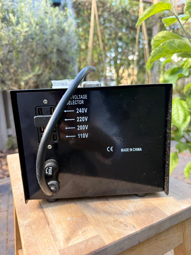 Transformator 220>110, Ophalen