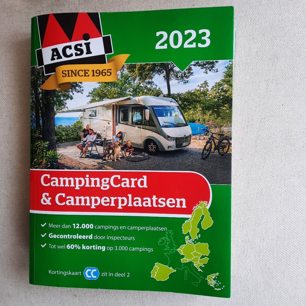 ACSI CampingCard en Camperplaatsen Deel 1 2023, Overige merken, Europa, Ophalen of Verzenden, Zo goed als nieuw
