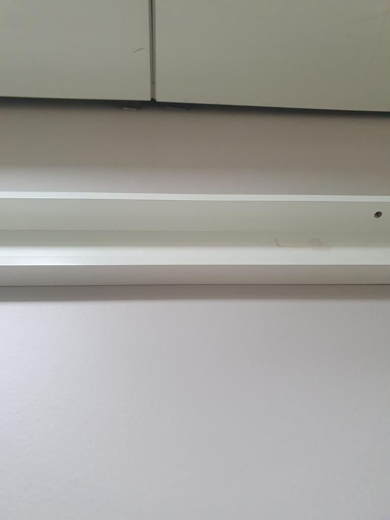 Witte fotoplank / boekenplank, Ophalen of Verzenden, Gebruikt