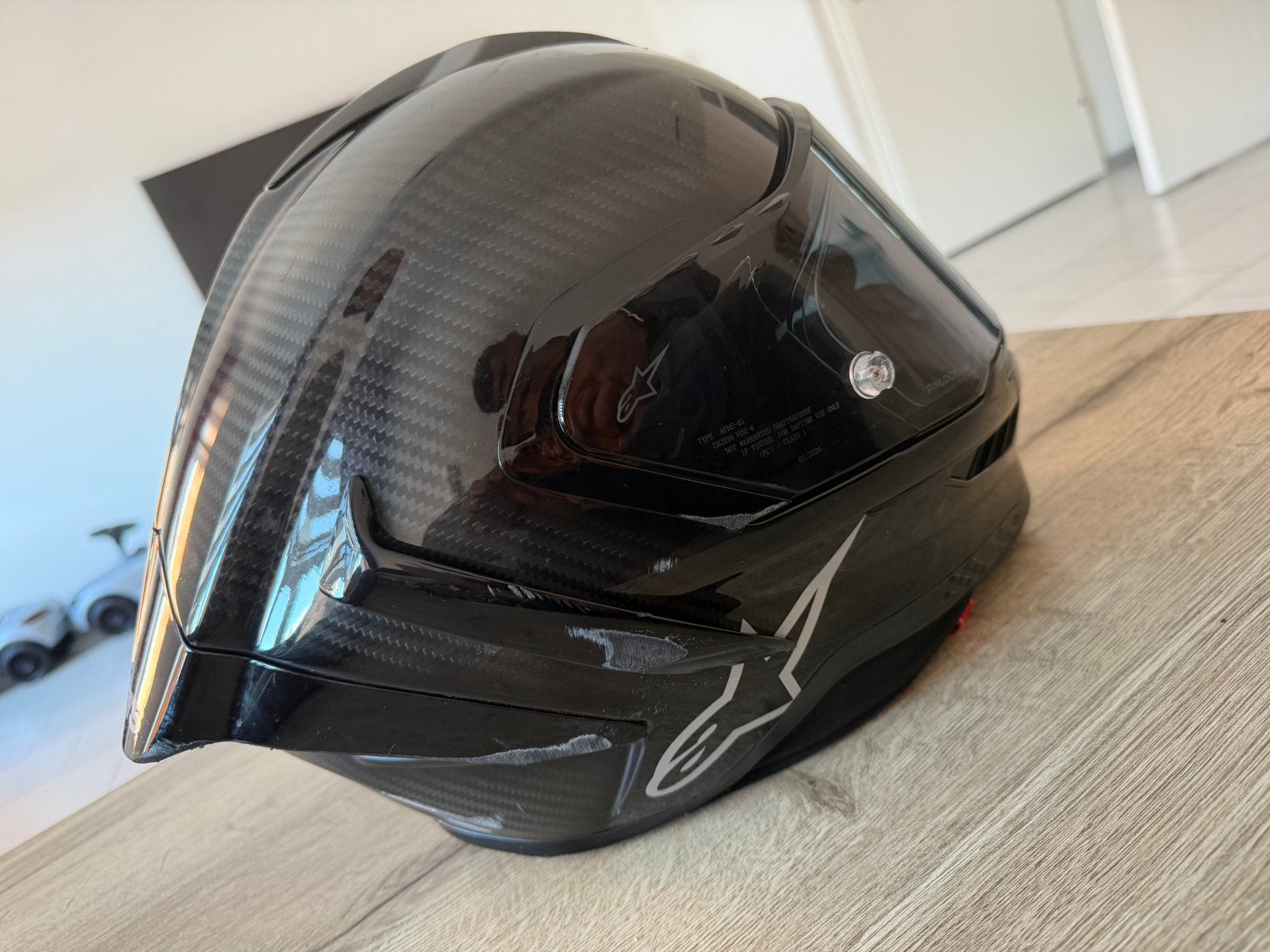 Alpinestars r10 Helm, Motoren, Ophalen, Tweedehands, Offroadhelm, Overige merken