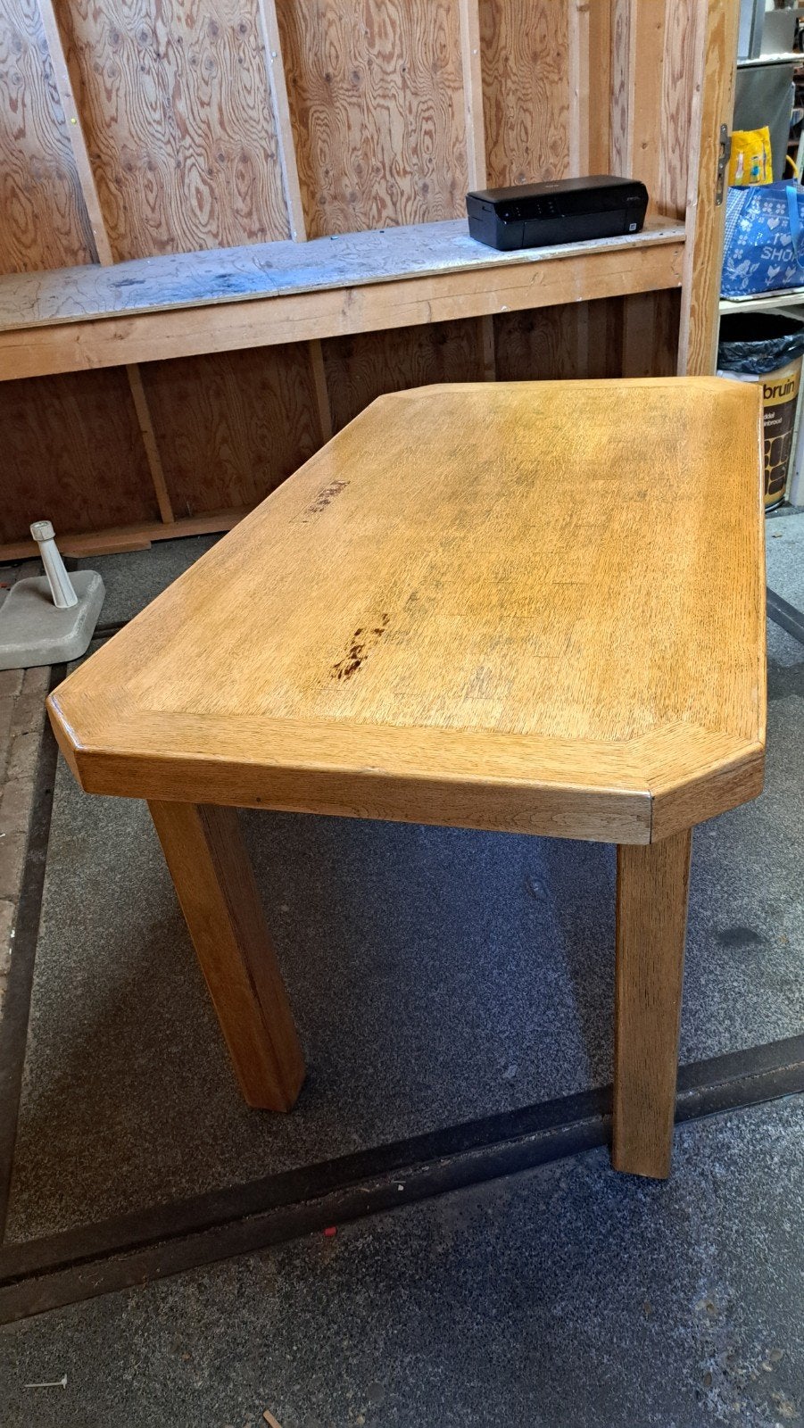 Houten tafel 150x80x77 cm, Huis en Inrichting, Ophalen, Gebruikt, Vier personen, Rechthoekig