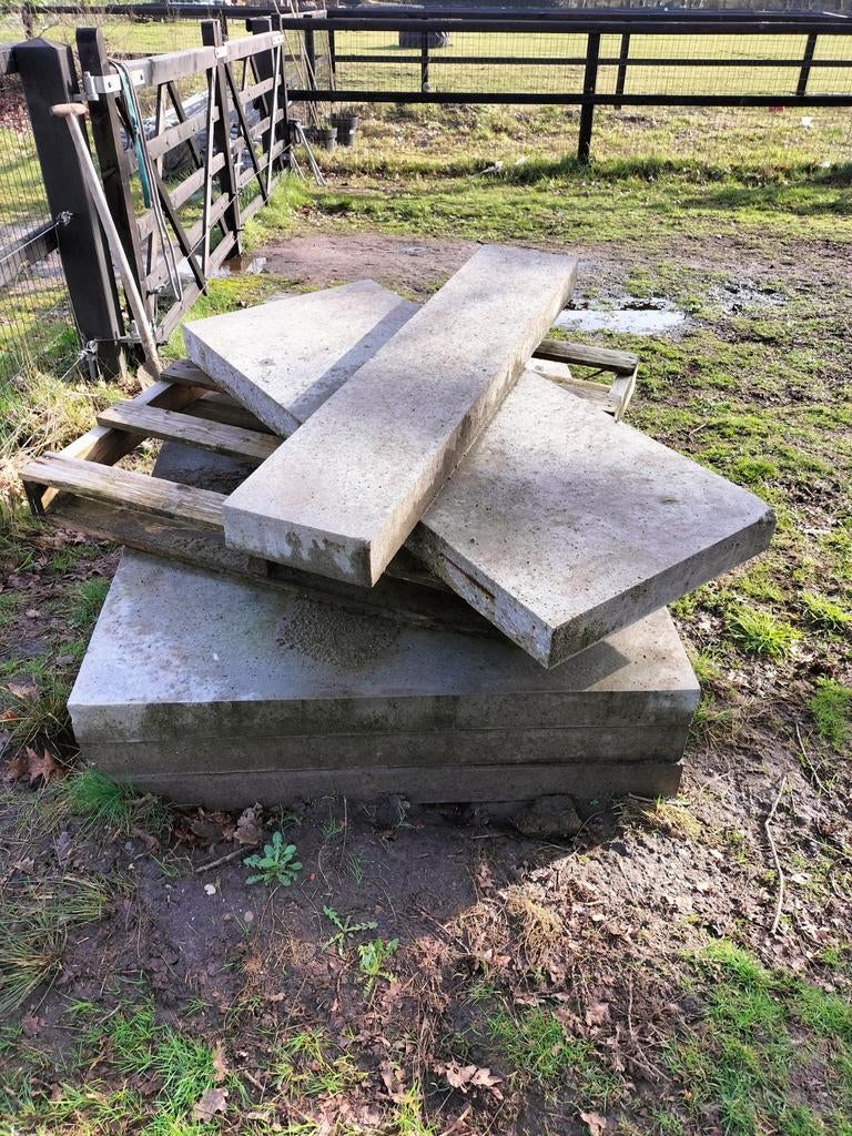 Schellevis oud Hollandse betontegels restanten, Tuin en Terras, Ophalen, Beton, Terrastegels