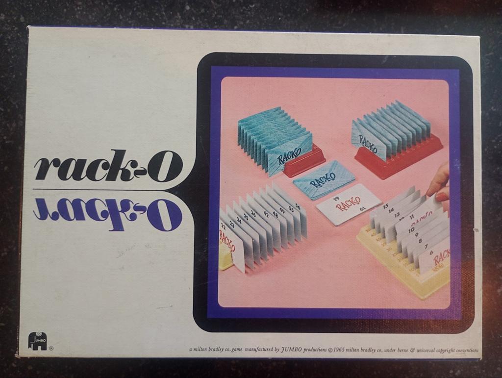 Rack-O Kaartspel van Milton Bradley/Jumbo (1965), Hobby en Vrije tijd, Een of twee spelers, Ophalen of Verzenden, Gebruikt, Milton Bradley / Jumbo