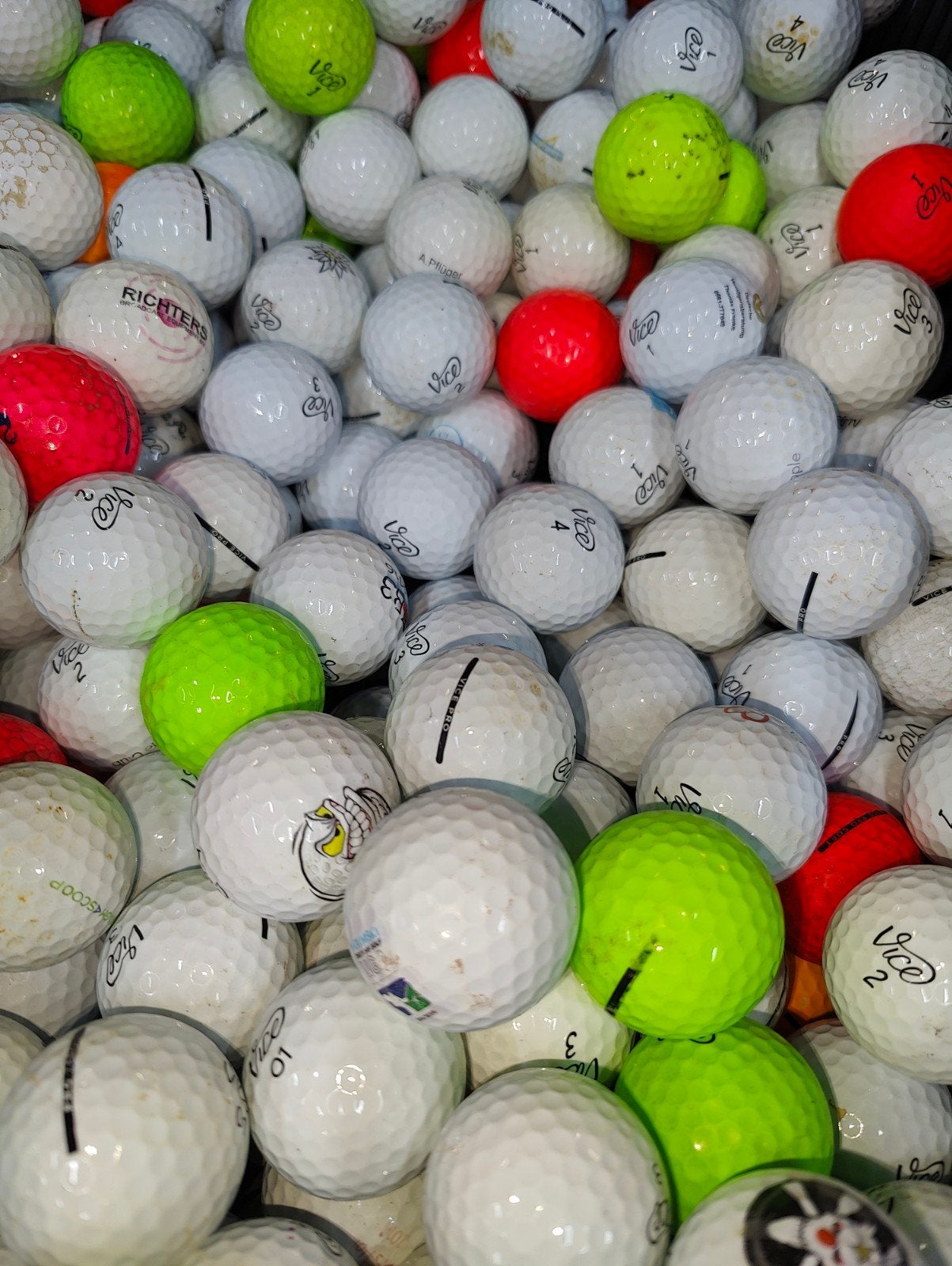 Vice pro soft golfballen 50 stuks, Sport en Fitness, Golf, Ophalen of Verzenden, Bal(len)