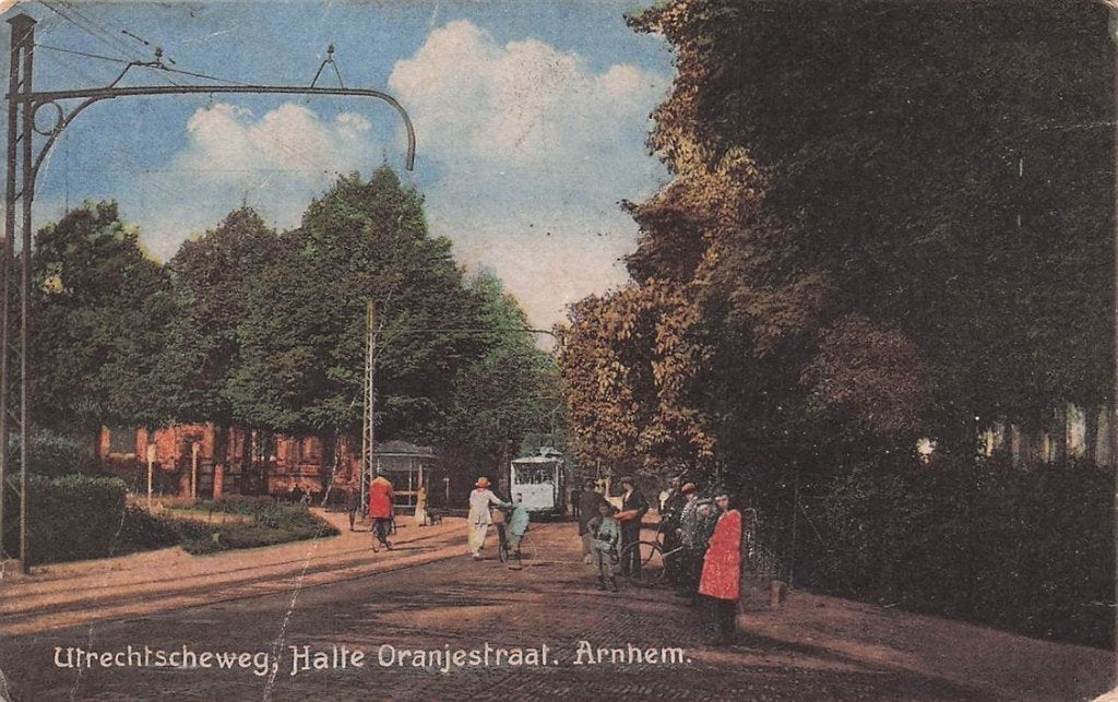 702-168-025 Arnhem Utrechtscheweg Halte Oranjestraat, Verzamelen, Verzenden, Voor 1920, Gelderland