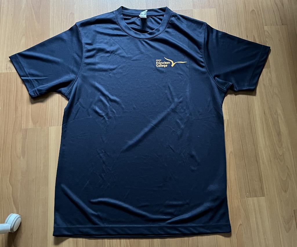 Sportkleding gymkleding Frencken College broek shirt NIEUW, Ophalen of Verzenden, Nieuw, Blauw, Algemeen