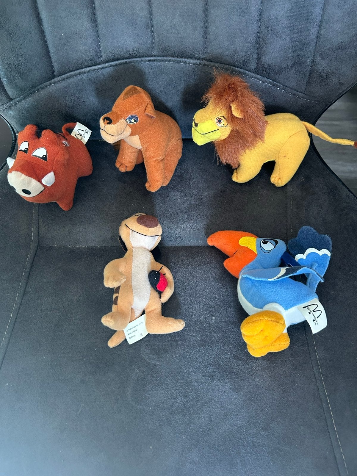Disney Lion King Knuffel Set - McDonald's Happy Meal, Disney, Ophalen of Verzenden, Zo goed als nieuw, Bruin