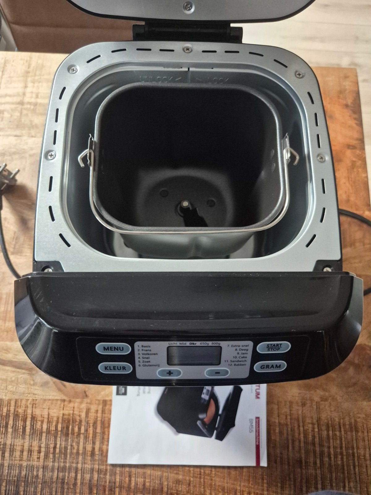 Inventum BM55 Broodbakmachine - Zo goed als nieuw, Met timer, Meer dan 10 programma's, 800 tot 1200 gram deeg, Ophalen of Verzenden