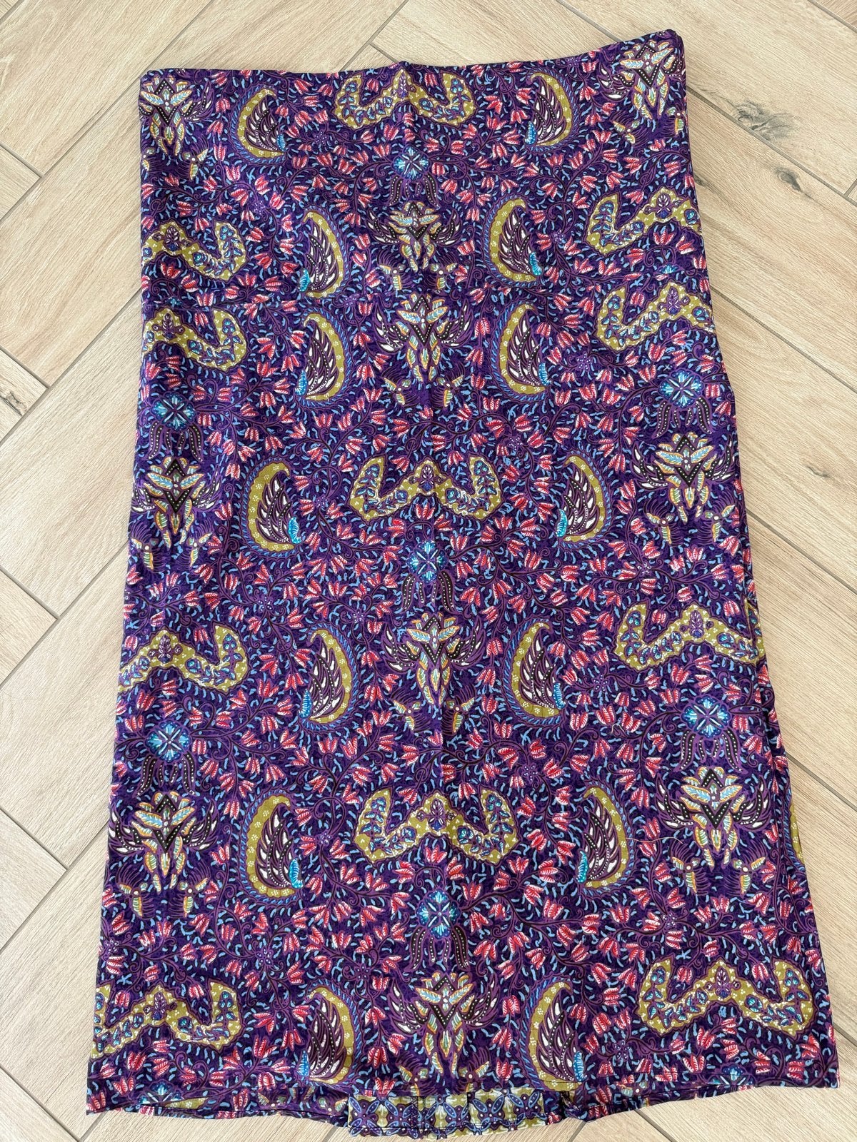 Batik Katoen Sarong Maat M, Maat 38/40 (M), Paars, Nieuw, Ophalen of Verzenden