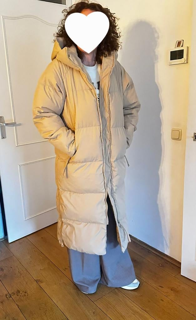 Lange camelkleurige pufferjas Copperose (waterafstotend), Maat 38/40 (M), Beige, Copperose, Ophalen of Verzenden