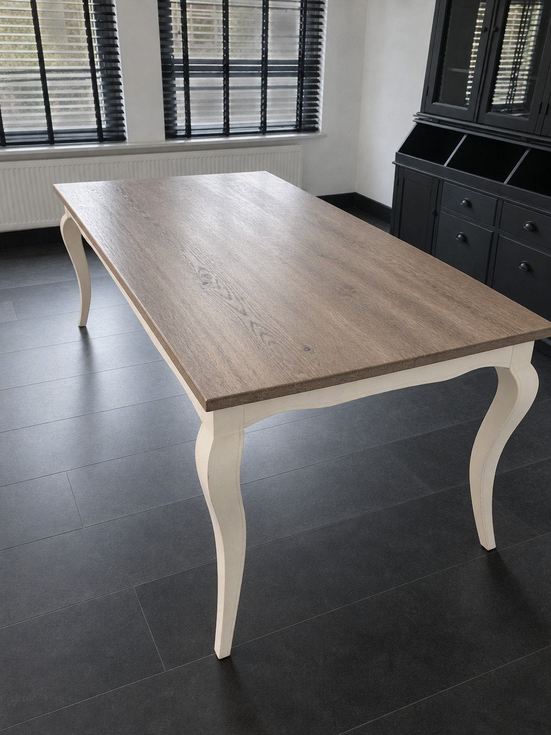 Landelijke eettafel 2 meter - Prima staat, Ophalen, Gebruikt, 200 cm of meer, Landelijke