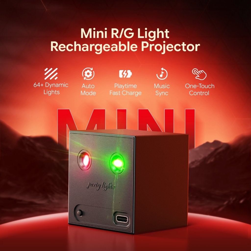 Draadloze portable oplaadbare laser projector (rood/groen), Ophalen, Nieuw, Laser, Geluidgestuurd