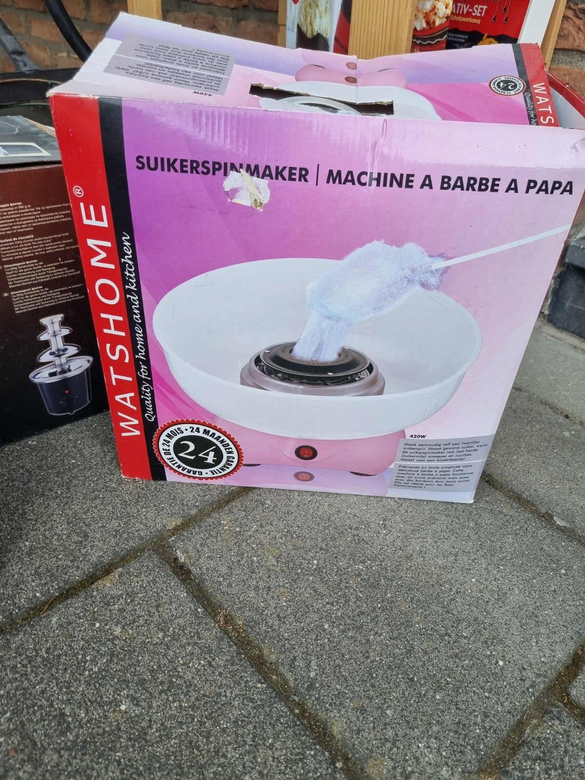 WATSHOME Suikerspinmaker, Ophalen, Gebruikt