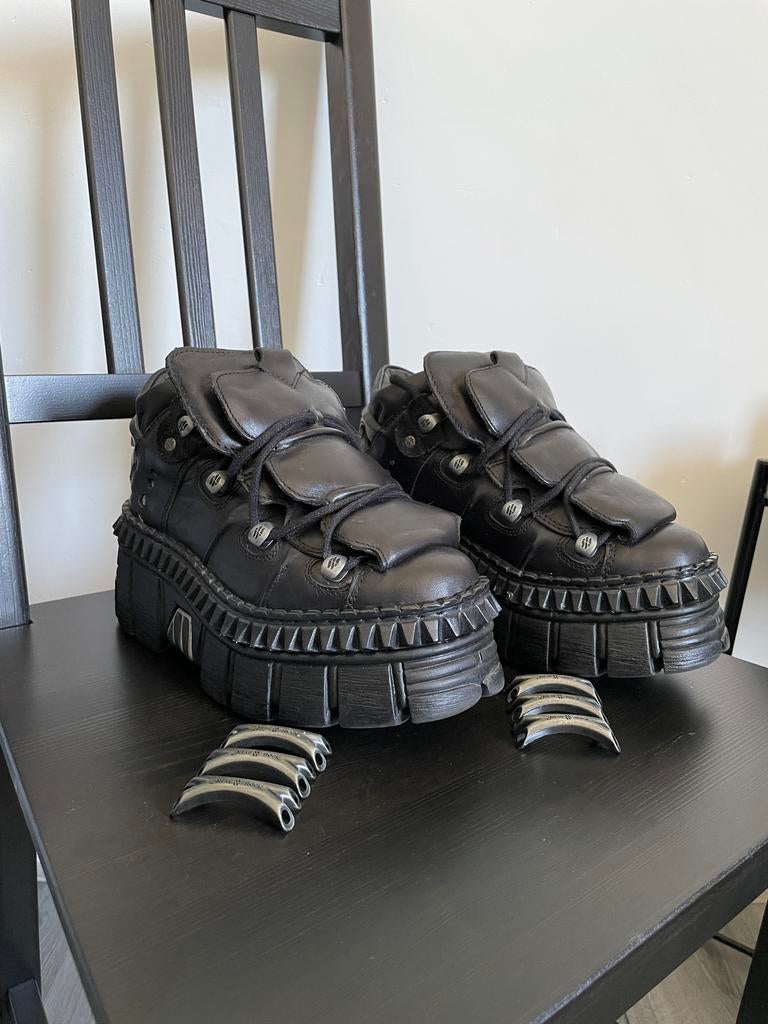 Boots New Rock M-WALL106-S13. Black. Size 36, Ophalen, Zwart, Overige typen, Zo goed als nieuw