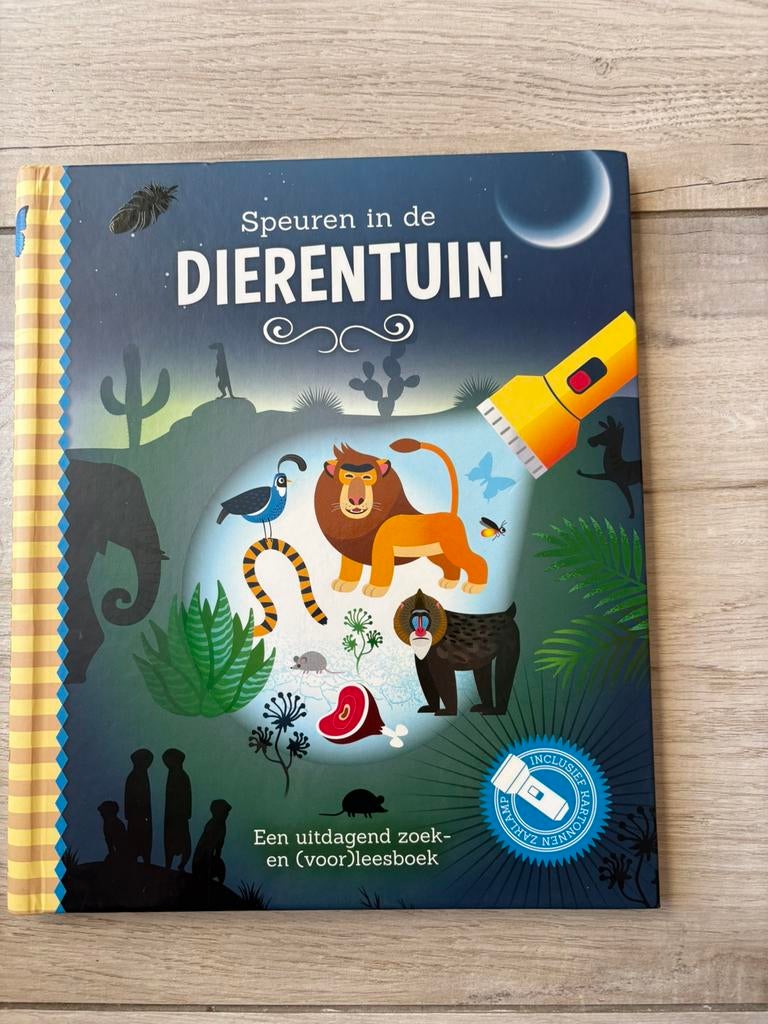 Speuren in de dierentuin. Zaklamp boek, Ophalen of Verzenden, Gelezen, Fictie algemeen