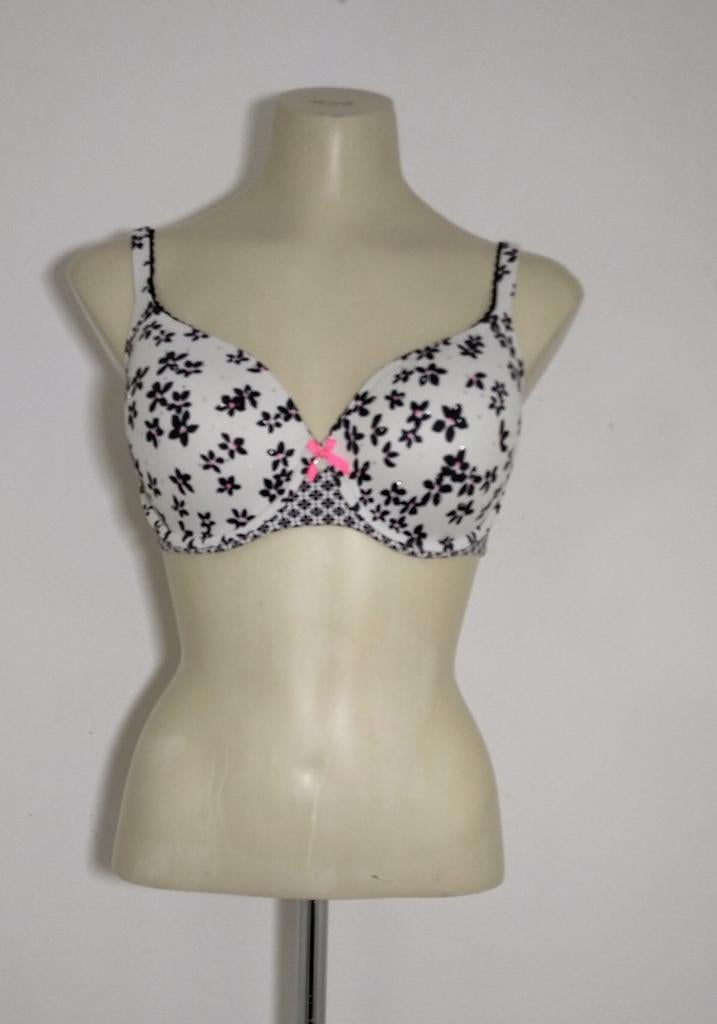 Witkleurige beugel bh met dessin van Victoria's Secret, Kleding | Dames, Ondergoed en Lingerie, Verzenden, Wit, BH