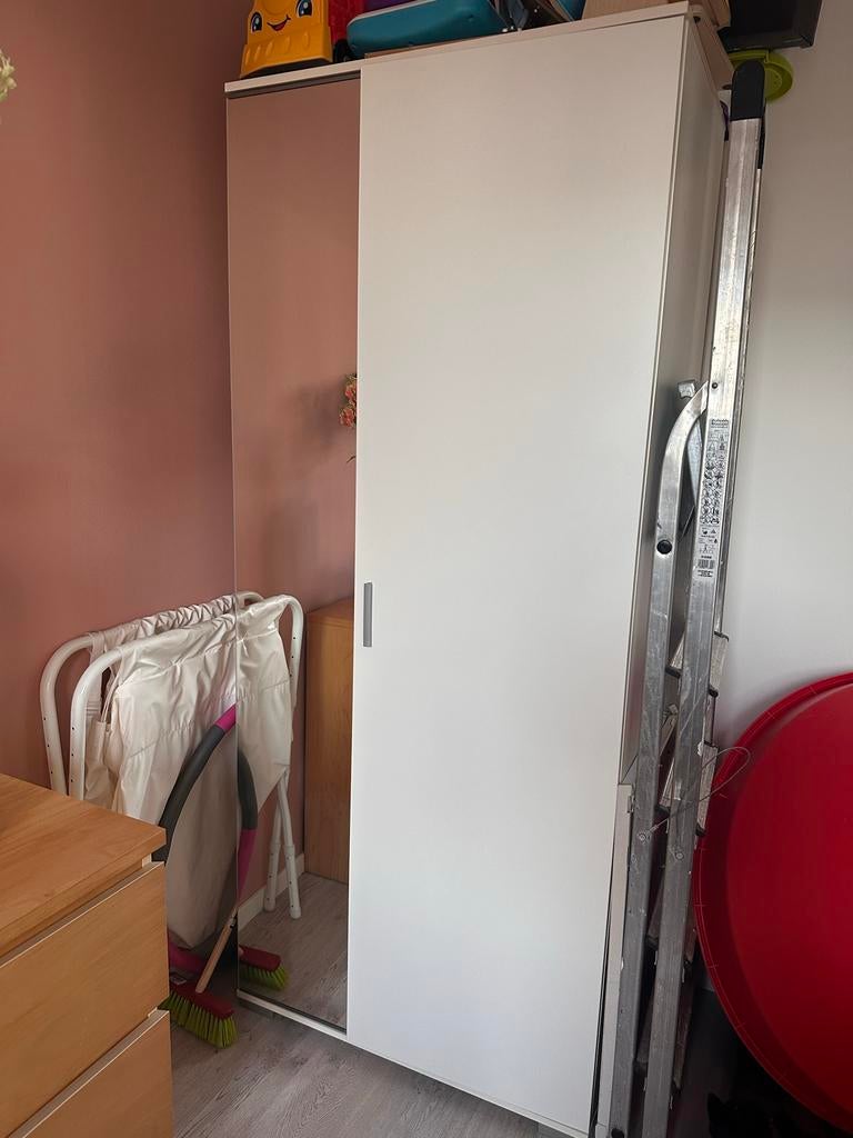 Witte kast + Malm serie Ikea kasten, Huis en Inrichting, Kasten | Kledingkasten, Ophalen, Gebruikt, 50 tot 100 cm, 150 tot 200 cm