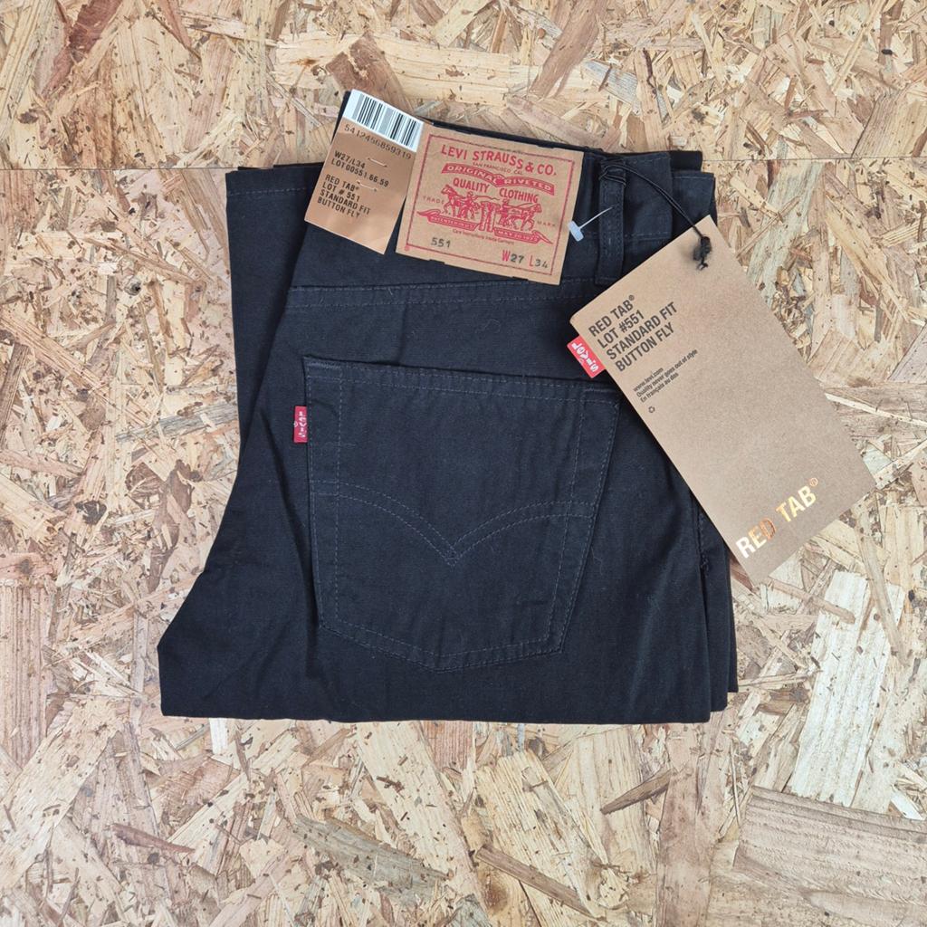 Nieuwe Levi's 551 Standard Fit Jeans - Zwart W27 L34, Ophalen of Verzenden, Nieuw, Zwart