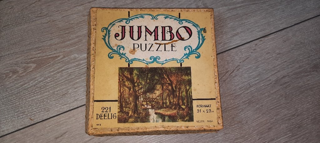 vintage Jumbo Puzzel No. 2  – Jaren 40/50 – Compleet, Antiek en Kunst, Ophalen of Verzenden