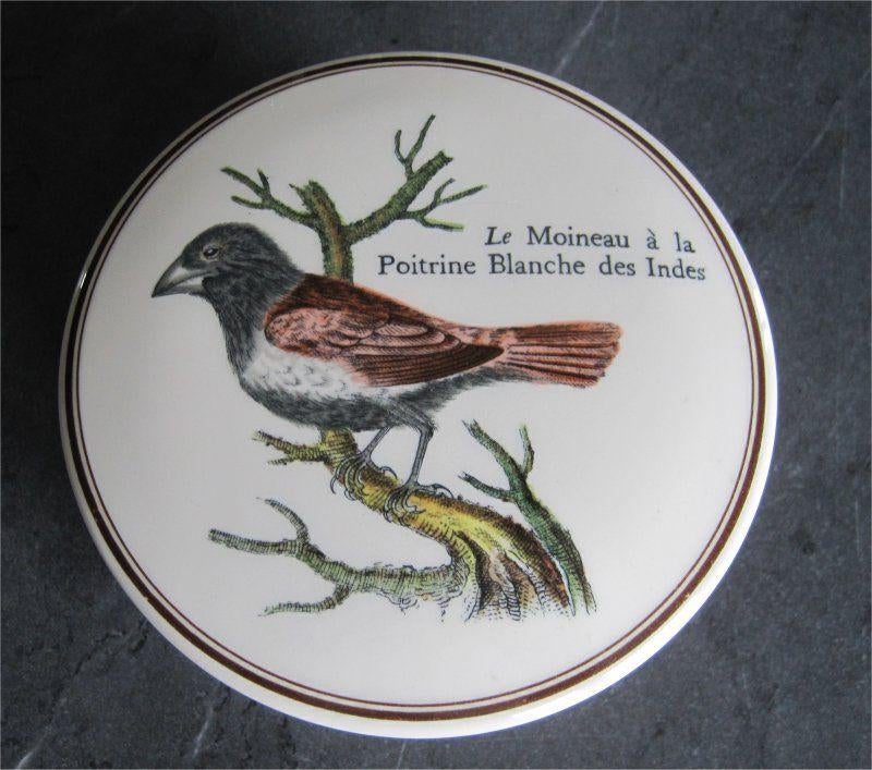 Villeroy & Boch, porseleinen doosje versierd met vogeltje, Ophalen of Verzenden