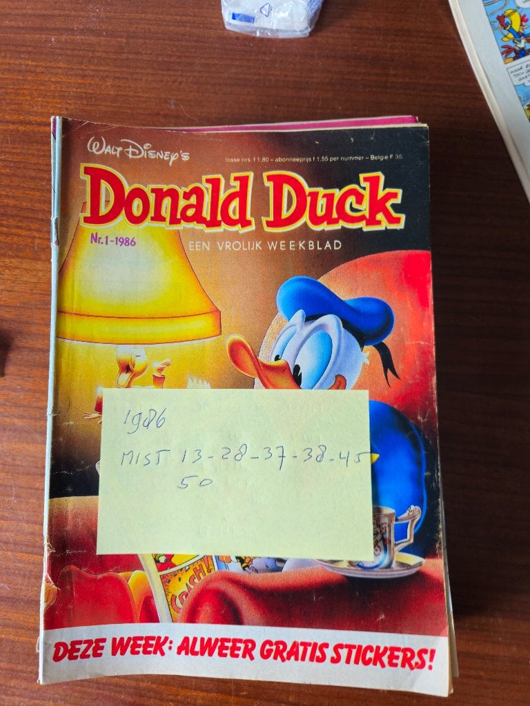 Donald Duck 1986, Boeken, Donald Duck, Meerdere stripboeken, Ophalen, Gelezen
