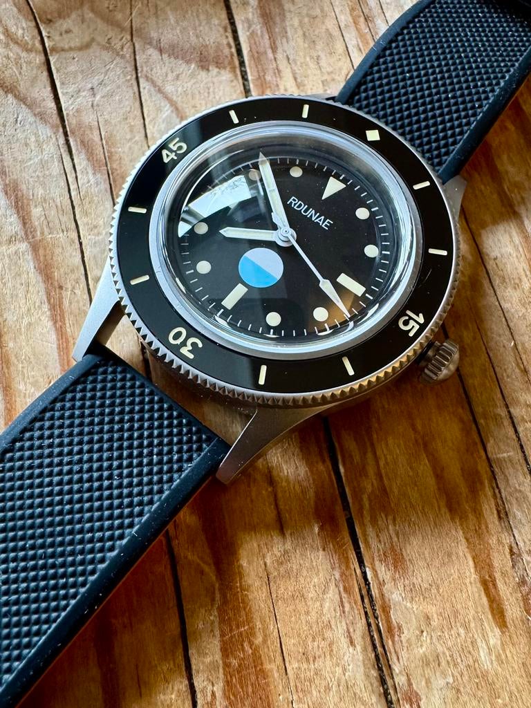 Rdunae ‘Fifty Fathoms’ duikhorloge automaat - nieuw, Seiko, Staal, Polshorloge, Nieuw