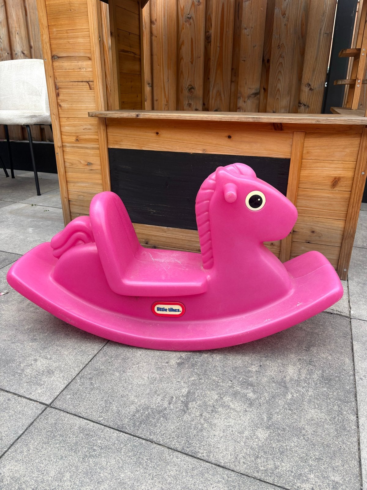 Little Tikes roze hobbelpaard, Ophalen, Gebruikt, Jongen of Meisje