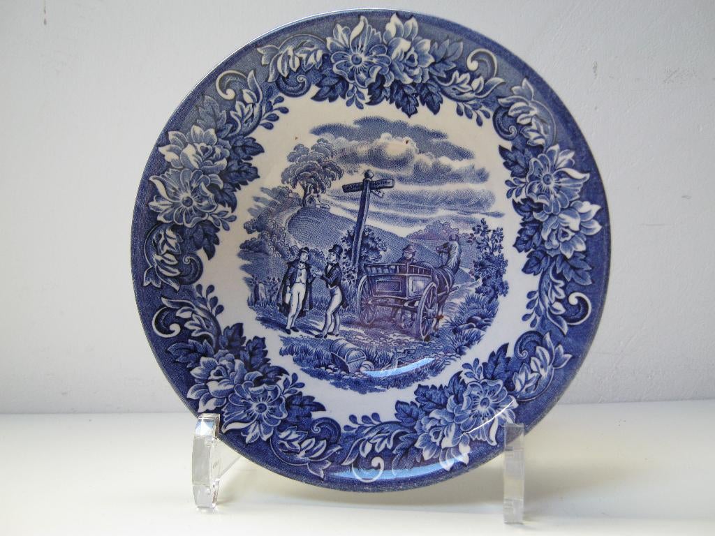 Schaaltje Dickens Series blauw, Huis en Inrichting, Keuken | Servies, Ophalen of Verzenden, Zo goed als nieuw, Kom(men), Overige stijlen